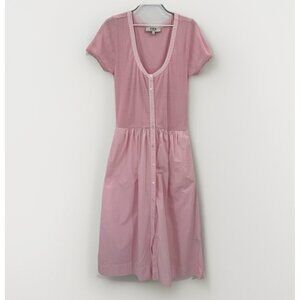 Sea New York Pink Pointelle Salome Midi Dress size S Small